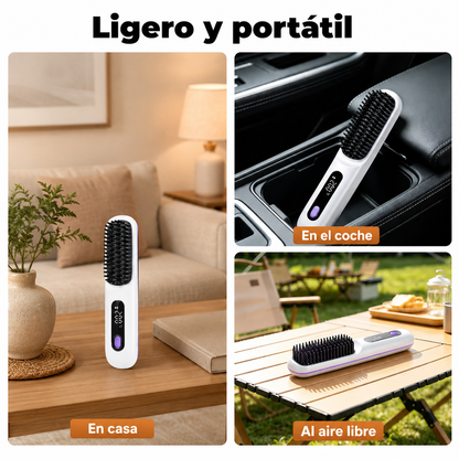 Cepillo Alisador Portátil Inalámbrico USB-C