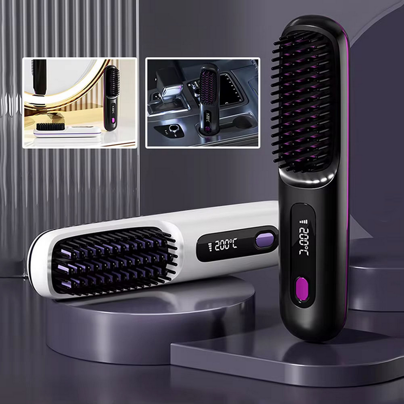 Cepillo Alisador Portátil Inalámbrico USB-C